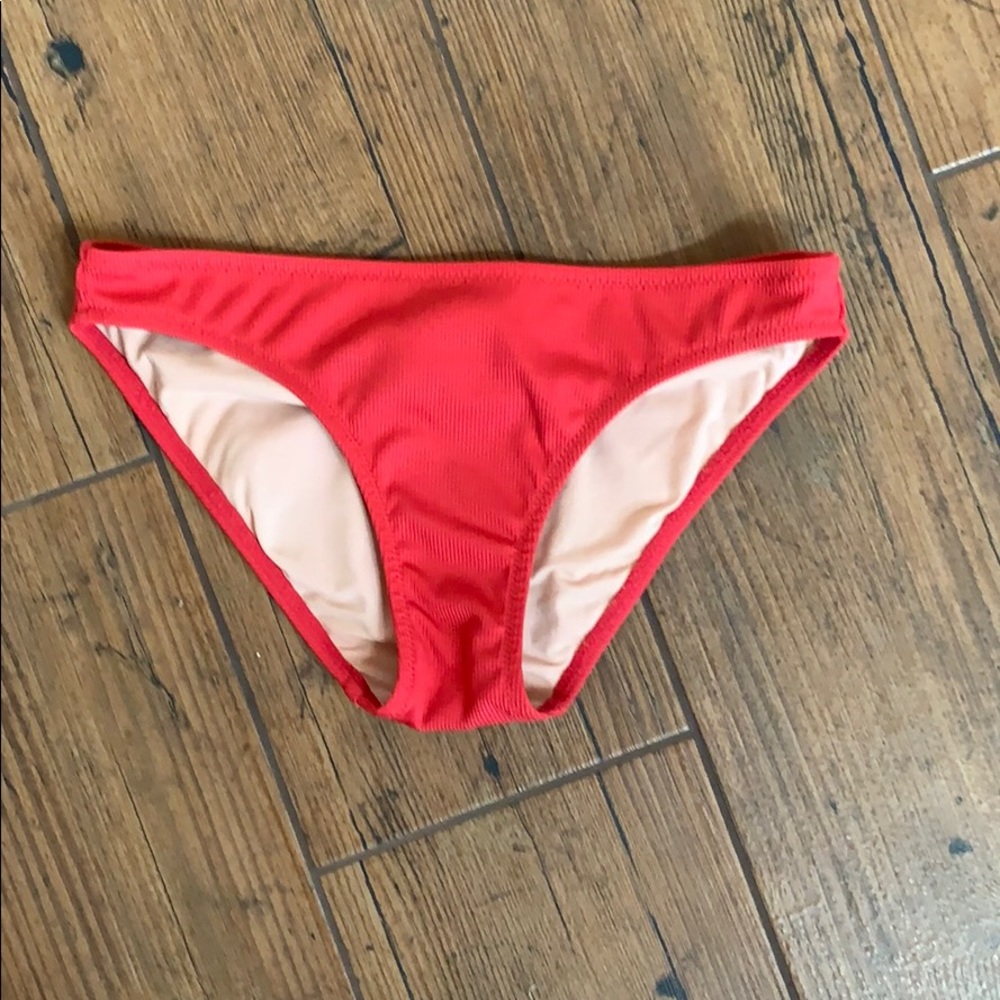 Red swimsuit bottoms